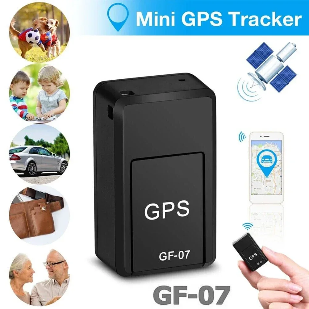 Magnetic Car Tracker GPS Positioner, Real Time Tracking Magnet, Adsorção Locator, Inserções SIM, Animais Mensagem, Anti-Lost, GF07, 1Pc