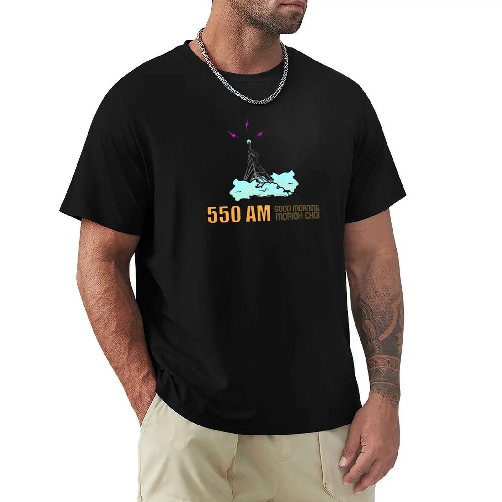 

Morioh Cho Radio T-Shirt Stylish Print Short Sleeve Tee