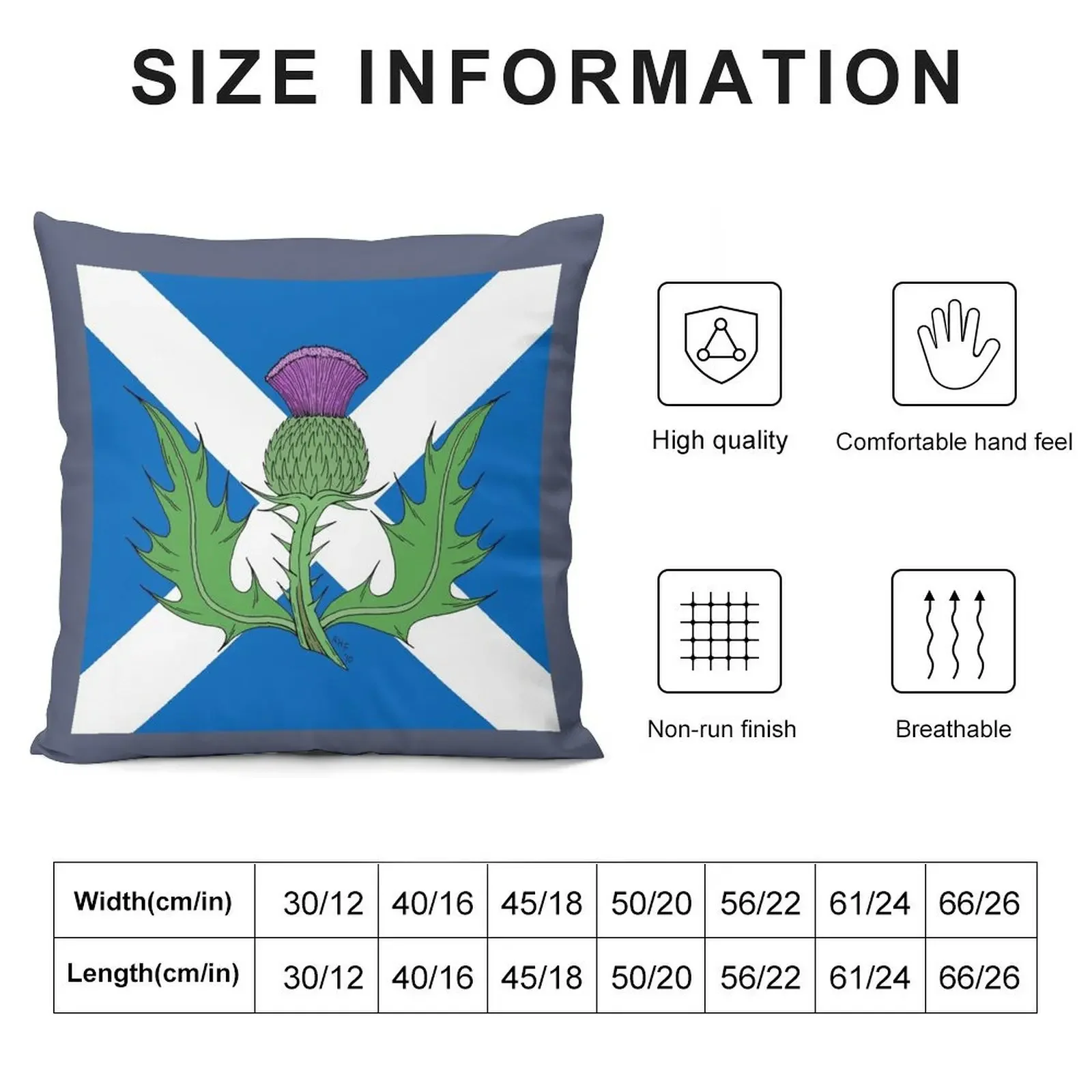 Scottish Thistle & Saltire Throw Pillow luxury decor Christmas Cushion For Home Custom Cushion pillow