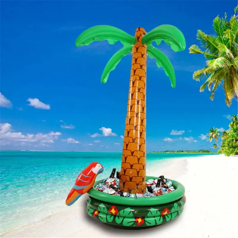 

Y1UB Comfortable Hawaii Series Game Float Blow Up Coconut for Palm Tree Summer Party Sunbath for Party/Game/Bar Accessories