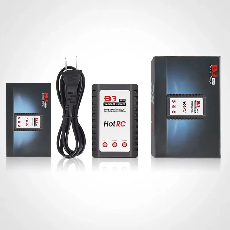 

Для модели HOTRC высокой мощности B3, балансное зарядное устройство для литиевой батареи 2s 3s 7,4 В 11,1 В, быстрая 10 Вт