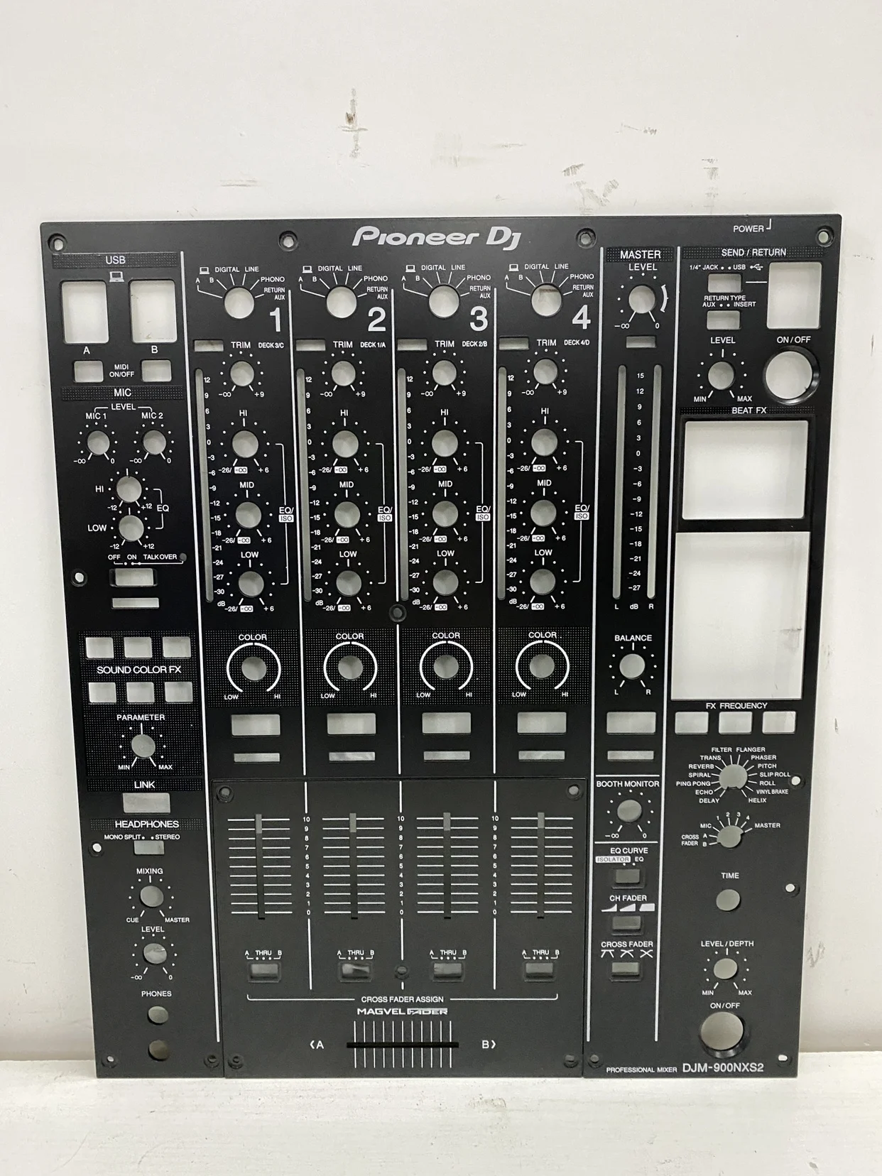 Imagem -02 - Três Gerações de Mixer Panel dj Disc Machine Surface Iron Plate Conjunto Completo Djm-900nxs2