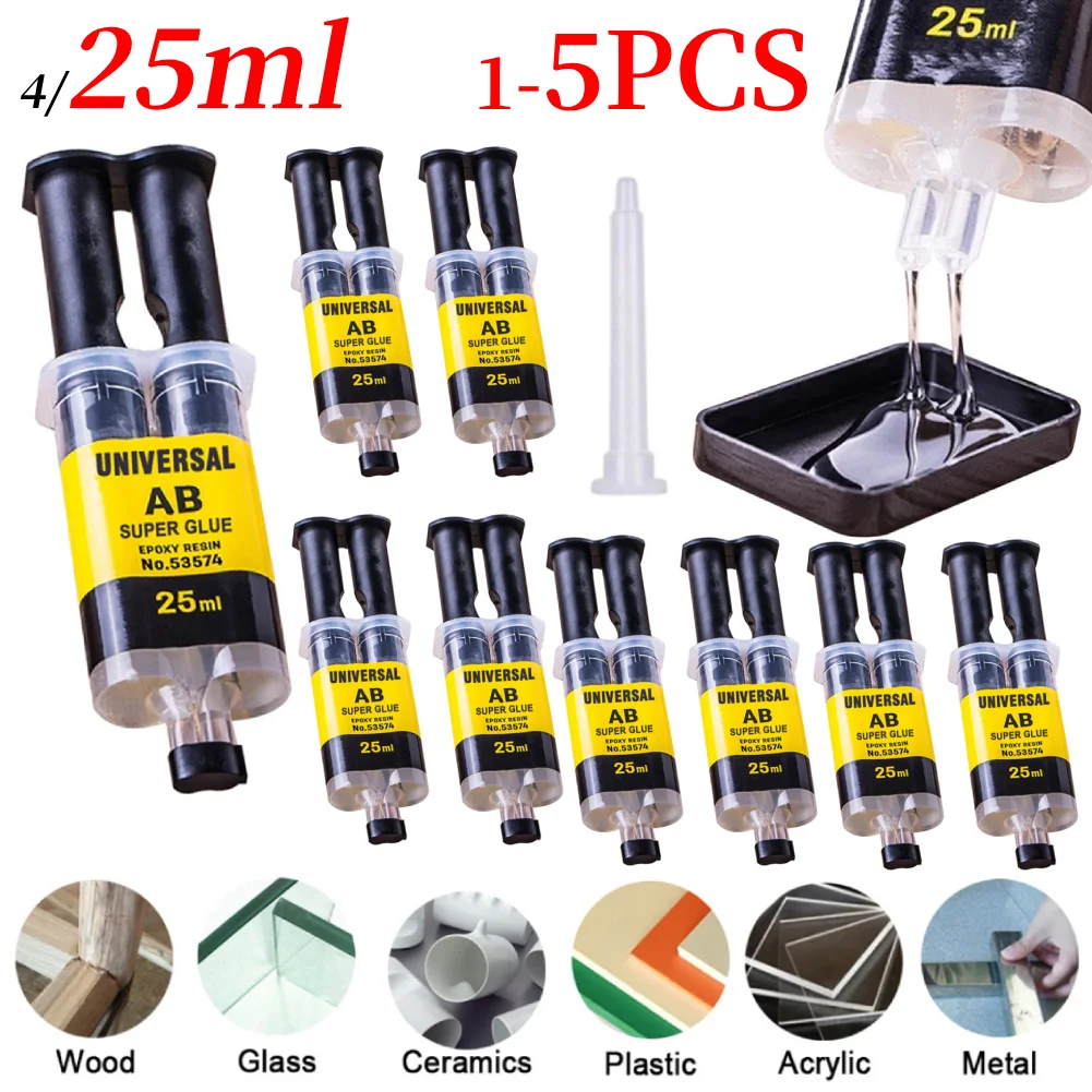 Epoxy Resin AB Glue Office 2 Minutes Curing Firm Long-lasting Reliable Epoxy Resin Strong Glue AB Glue Adhesive Super Liquid