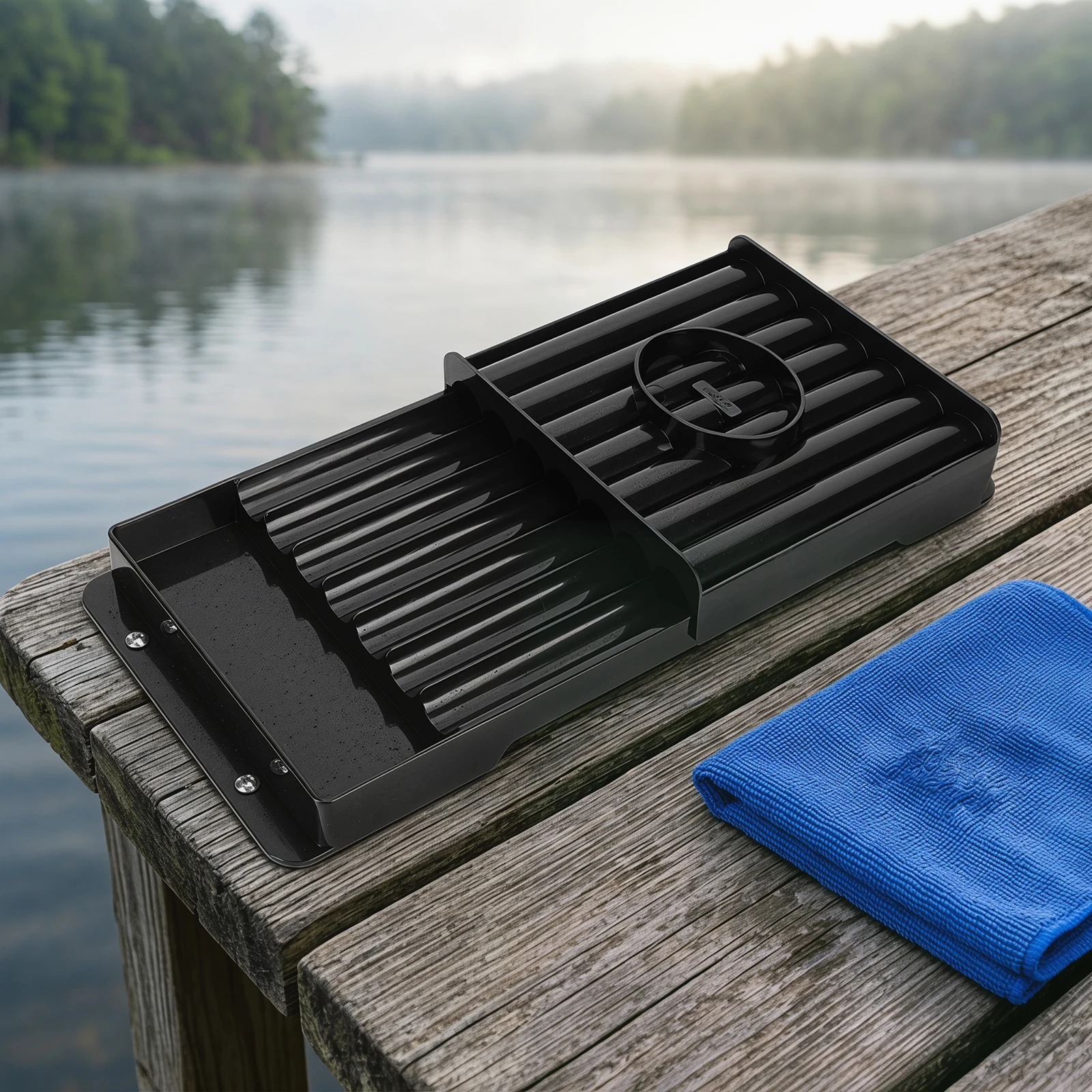 

ABS Plastic Fishing Rolling Table Baitmaker Wear-Resistant Portable Bait Roll Board for Anglers Adults Outdoors Suburban Ponds