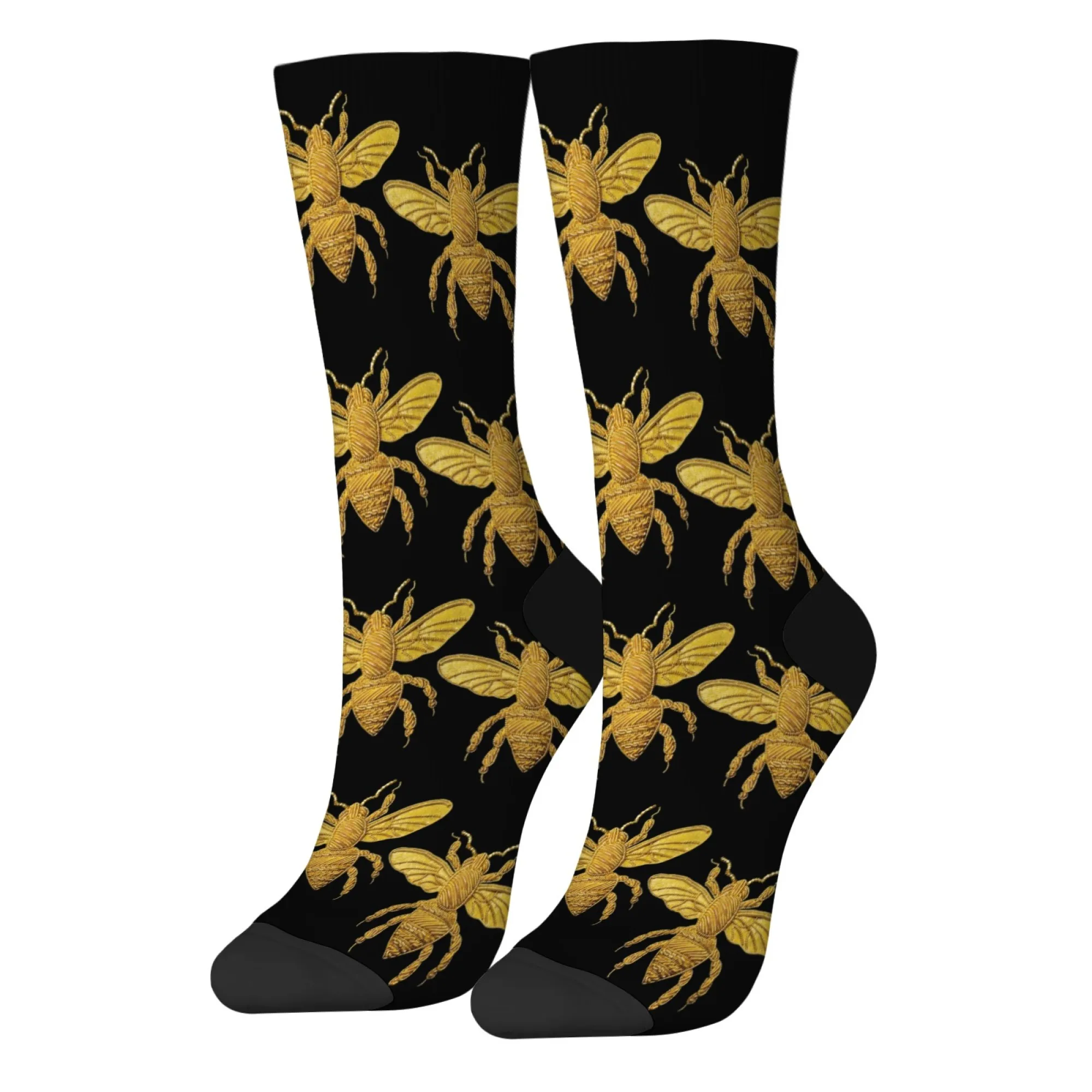 

1 Pair Unisex Fashion Bee Theme Novelty Socks Casual Daily Style Socks for Athletic Street Outdoors Skateboard Sports Style