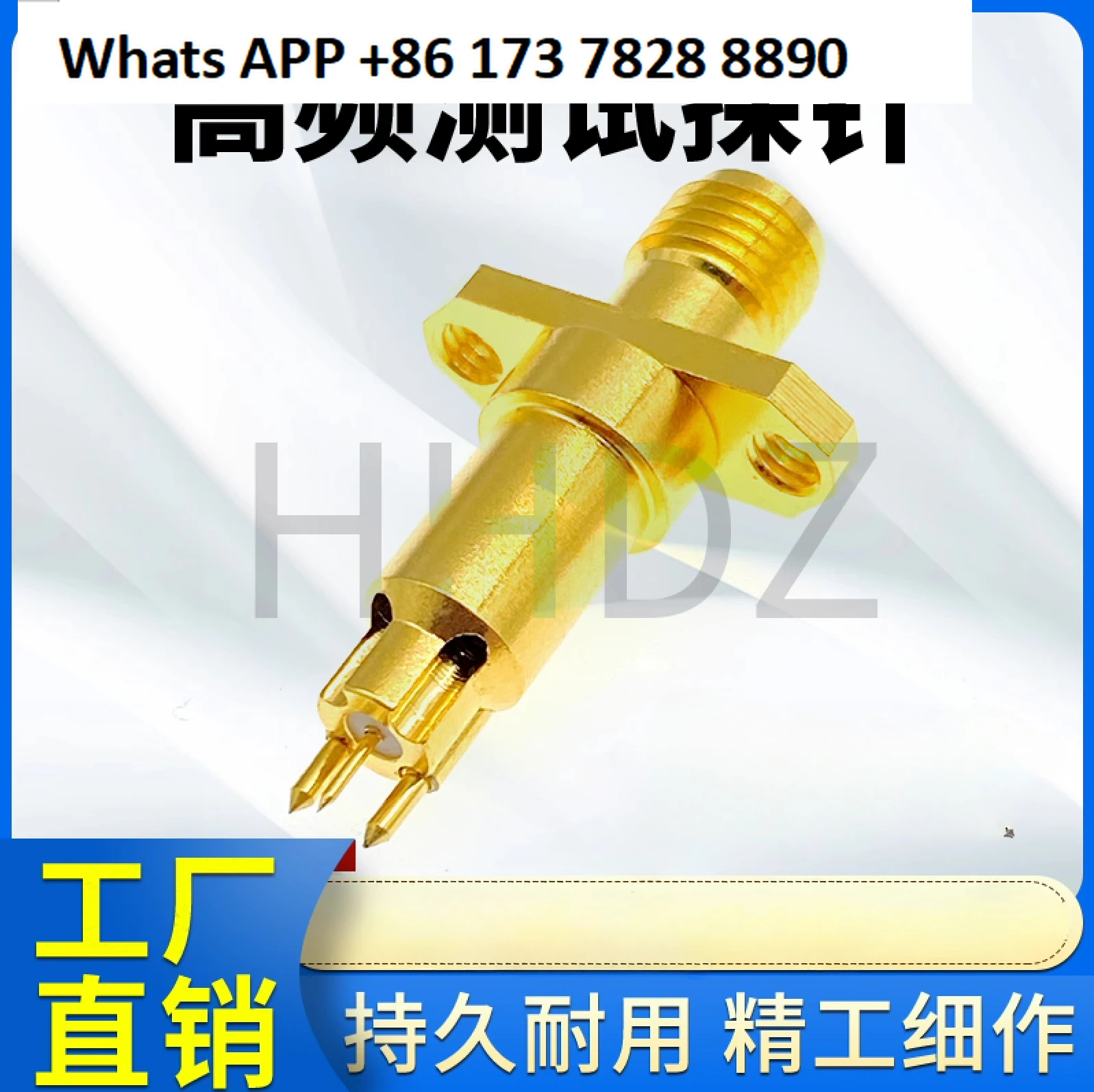 

1103JRF frequency head SMA female square board, radio frequency test head test needle two holes three needles small five claws