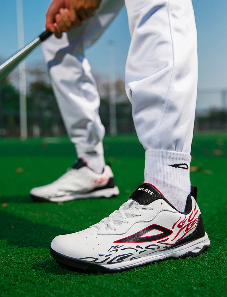 Leichte Baseball-Schuhe für Herren und Jugendliche, atmungsaktiv, rutschfest, mit Spikes, für Outdoor-Training und Wettkämpfe – Detail 9