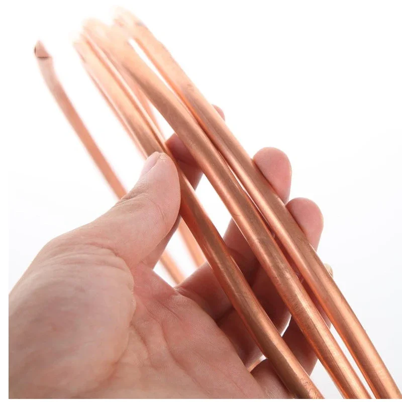 T2 99.9%Pure Copper Tube Soft Copper Tube Air Conditioning Copper Pipe Robust And Corrosion Resistant OD 2mm 3mm 4mm 5mm~19mm