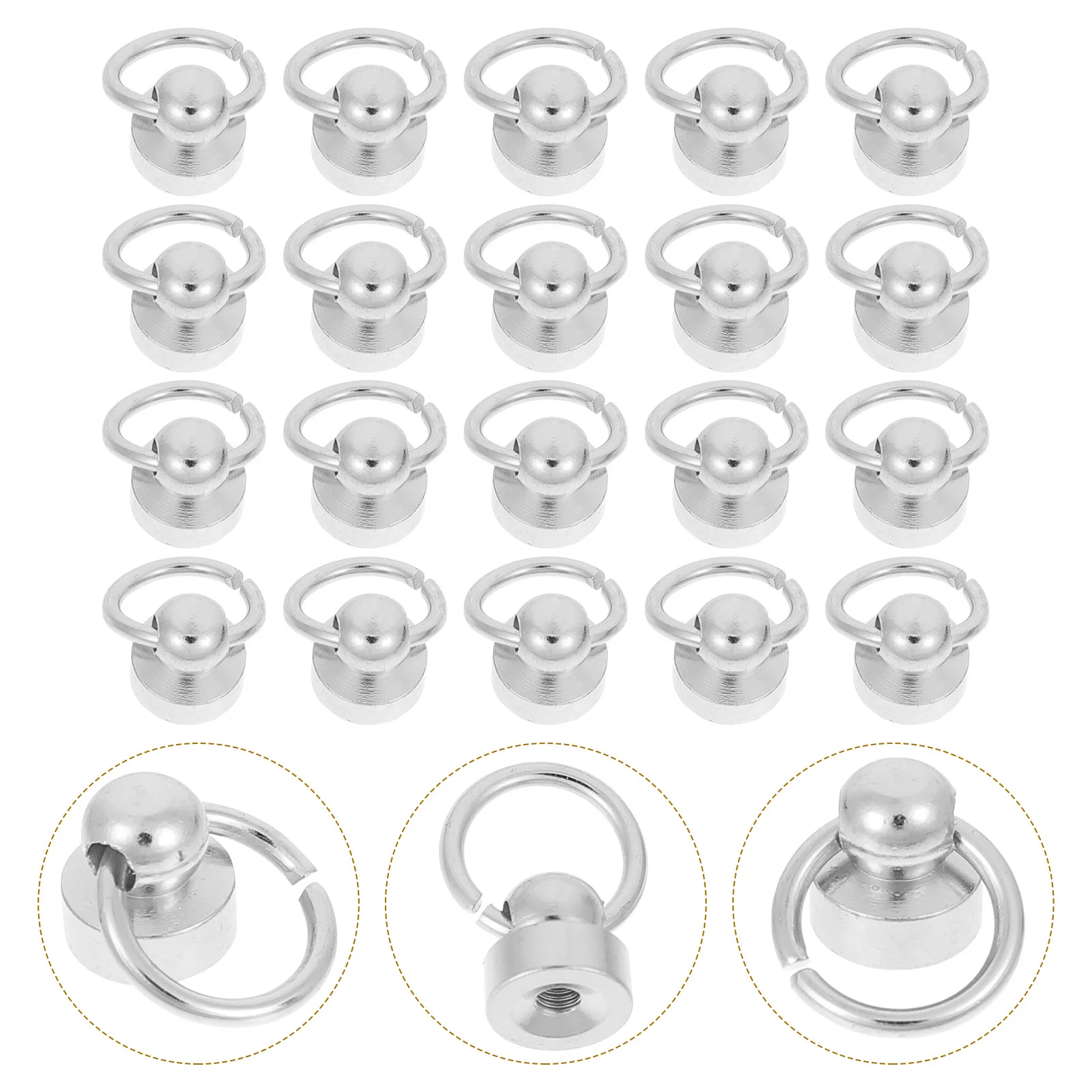 

20 set Diy Craft Rivets Copper Studs Screw For Phone Case Cover Bag Strap Fasteners Repair Hardware Tools