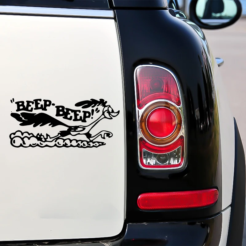 G101 17x7.7cm Road Runner Sticker Cartoon OldFast Car Truck Laptop Viny AccessoriesDecaCar Accessories