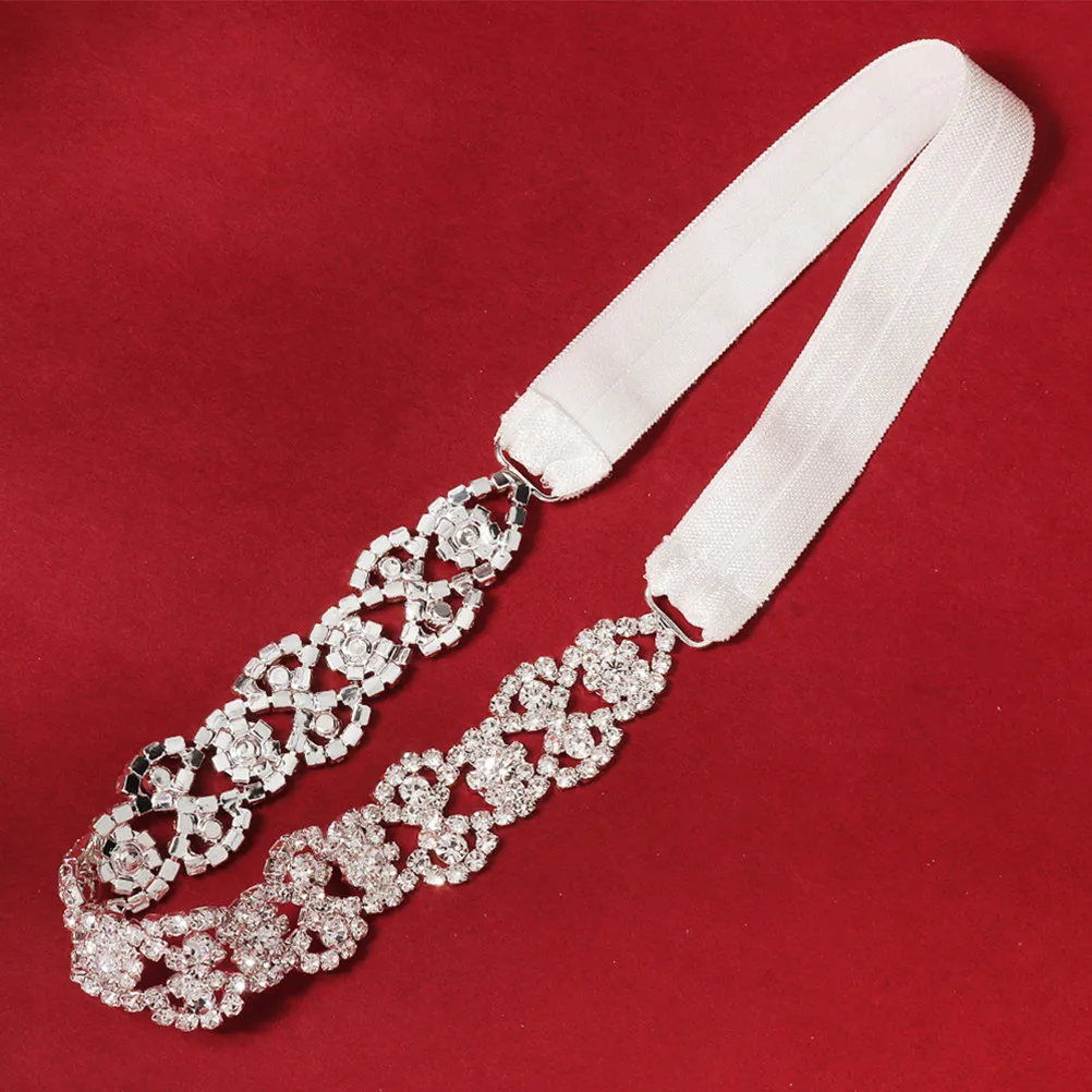 

Hollow Rhinestone Bridal Garter Elegant Elastic Leg Band for Wedding Ceremony Bride Party Accessory Rhinestone Leg Ring Bridal