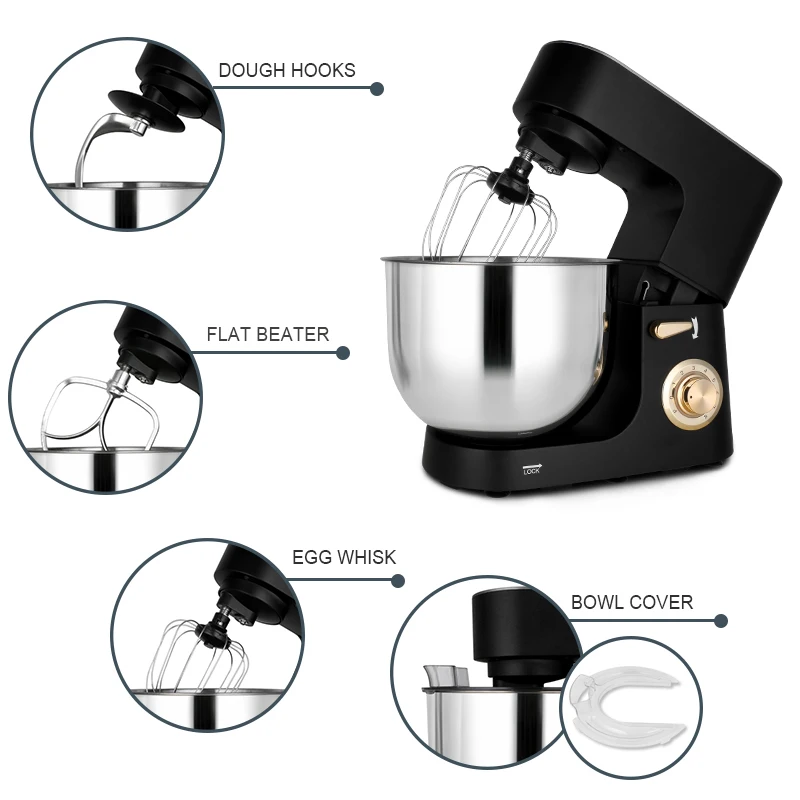 Household Stand Mixer High Power Capacity 1800W 8L Cake Bread Dough Mixer Planetary Electric Home Kitchen Appliance Food Mixer view 2