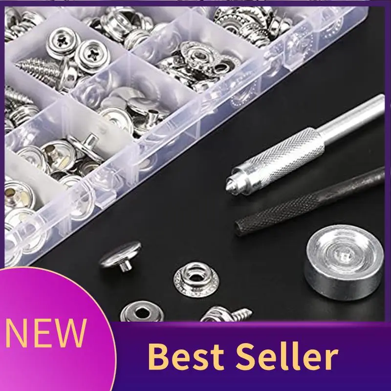

ABLU-Heavy Duty Snap Fastener Pliers With 323 Piece Canvas Snap Kit