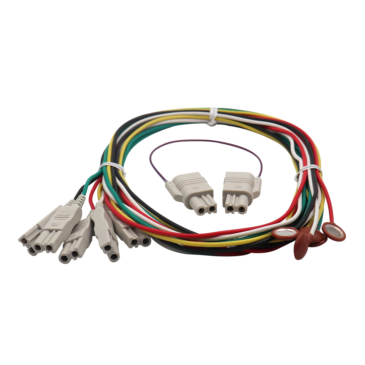 NIH ON KOH DEN NE-132B H852A For Medical EEG Silver Disc Electrodes