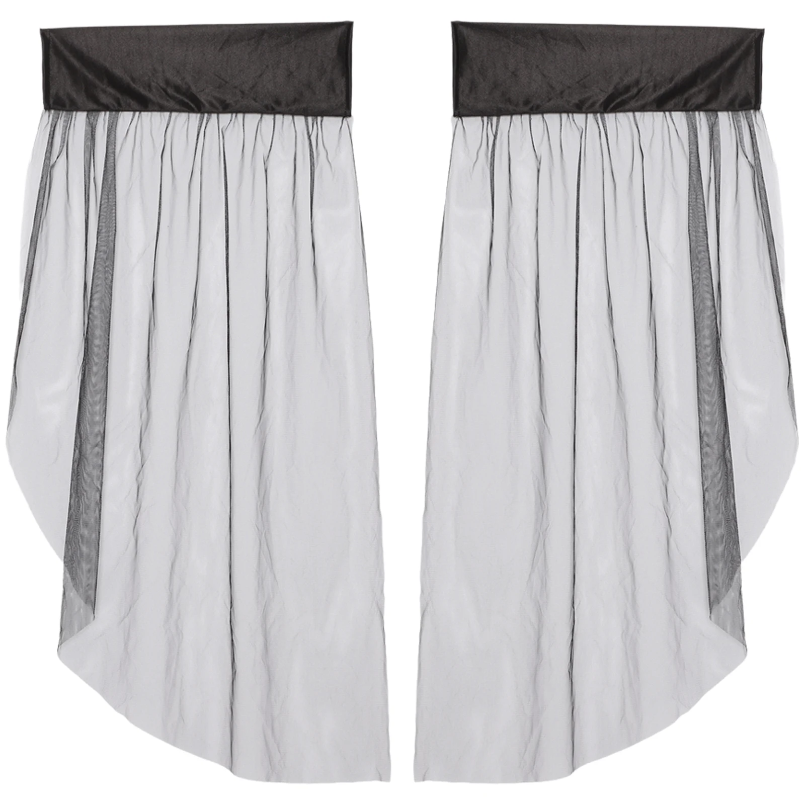 Gants longs sans doigts pour femmes, Sexy, maille transparente, crochet, Style rétro, bord à volants, accessoires pour robe de soirée, fête Cosplay