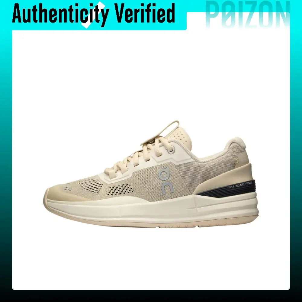 On The Roger Pro Slip Resistant Abrasion Resistant Low top Tennis Shoes Women's Beige Yellow 48.97664