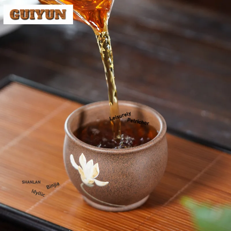 180 مللي ييشينغ الأرجواني الطين فنجان الشاي وعاء شاي أنيق أكواب واحدة الشاي تذوق رائحة كوب تشازان ماستر أكواب المقاهي الحلي #2
