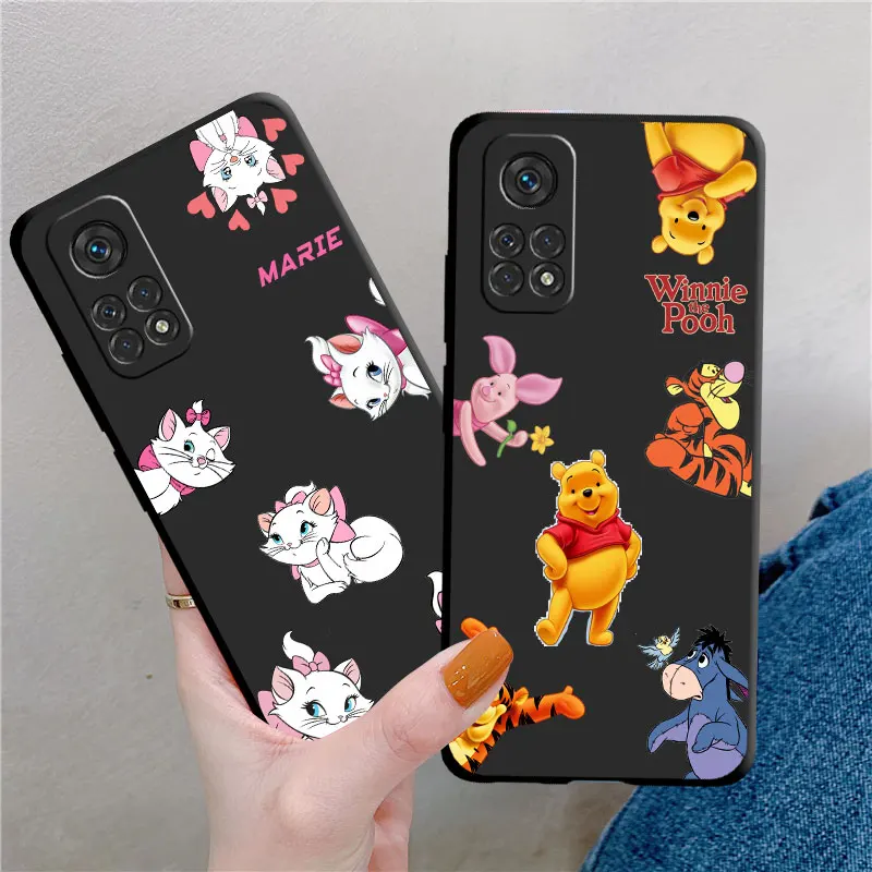 Case For Xiaomi Mi Poco X3 NFC 11 Lite 11T Pro X5 X4 M3 M4 F3 12 10T 9T F1 C40 C51 Soft Phone Cover Disney Stitch Mickey Marie image 2