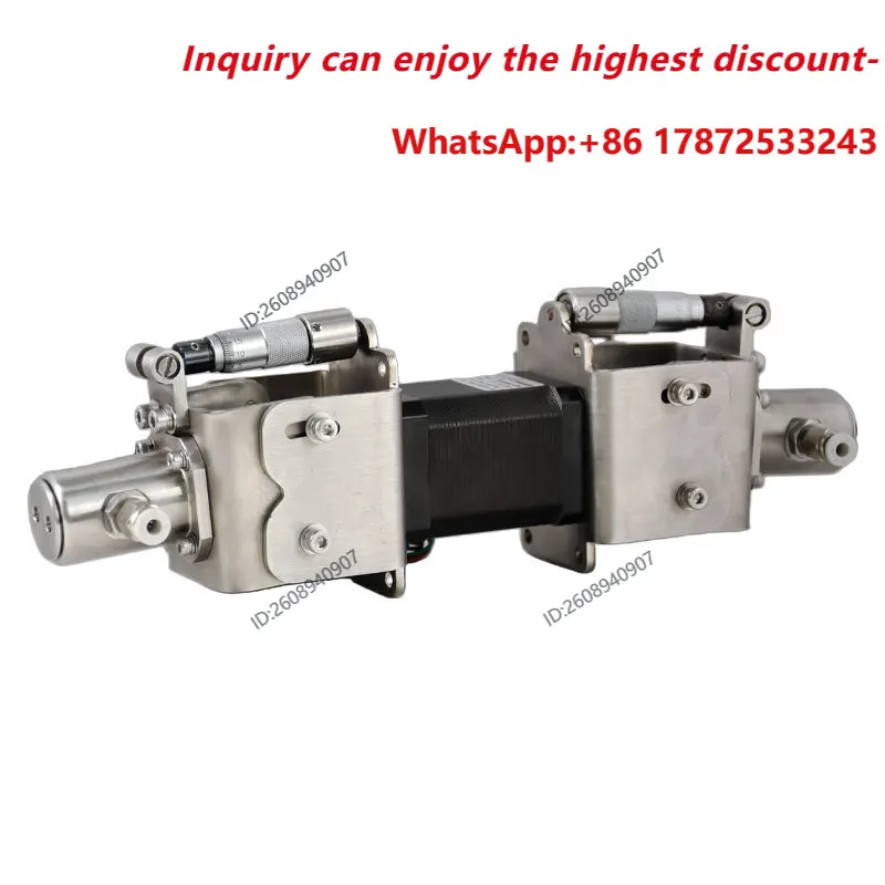 Double head plunger pump without pulse and valve metering pump with micro quantitative and efficient addition of ceramics