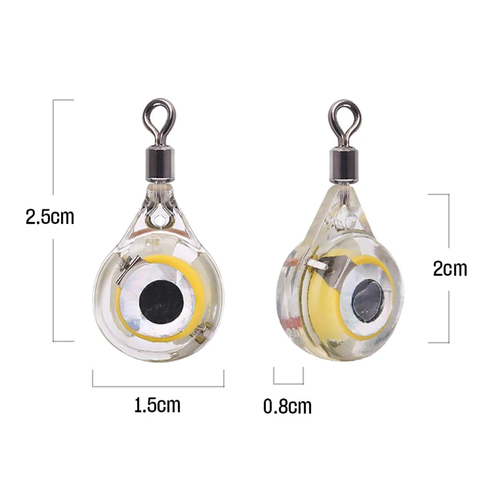 

1Pcs Fishing Lure Light LED Underwater Eye Shape Lure Lamps For Attracting Fish Fishing Bait Luminous Lure For Attracting Fish