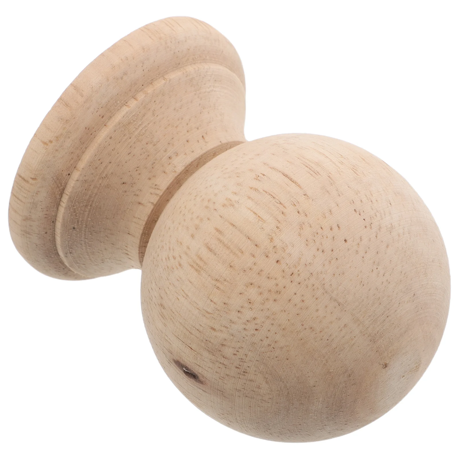 

Round Wood Ball Finial Unfinished Solid Hardwood Decorative Wood Finial Topper for Garden Fence Post Staircase Baluster Post