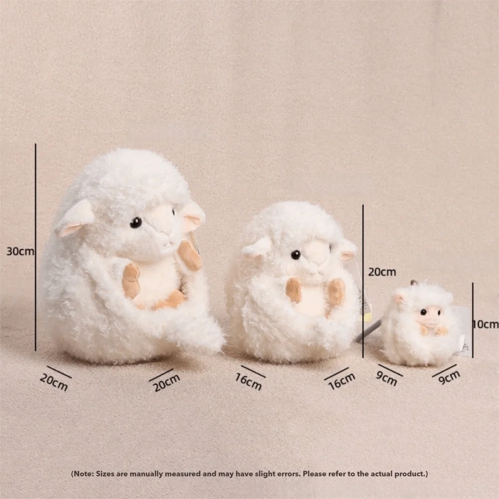 Cute 10/20/30cm Hedgehog/Lamb Soft Lifelike Design Hedgehog Pillow Ball Shape Handmade Hedgehog Pendant Bag Decor
