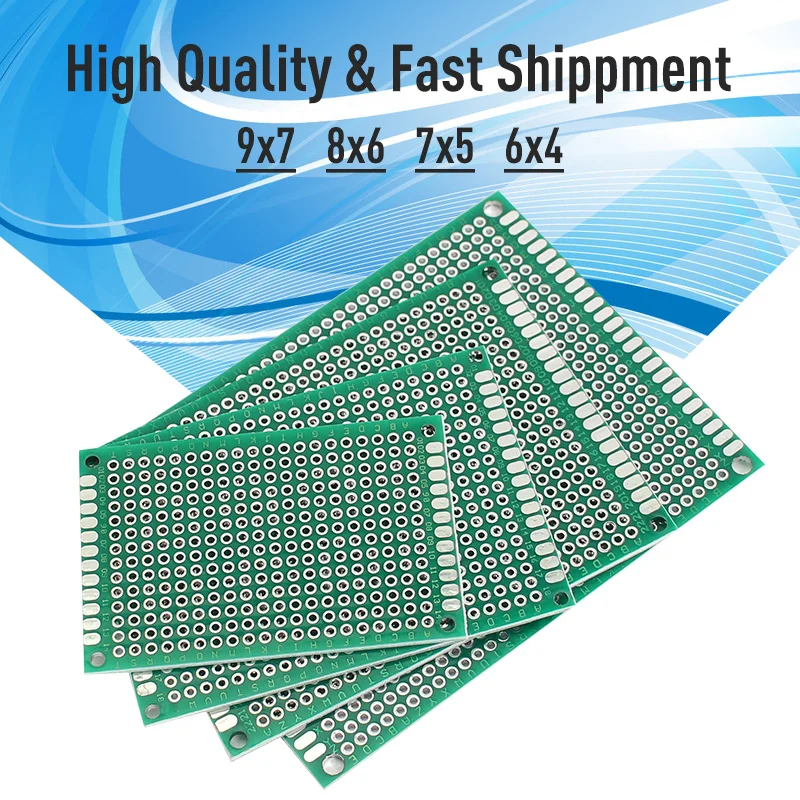 8 pçs/set 4x6cm 5x7cm 6x8cm 7x9cm Dupla face PCB diy kit eletrônico, placa de circuito Impresso Universal prototype pcb board
