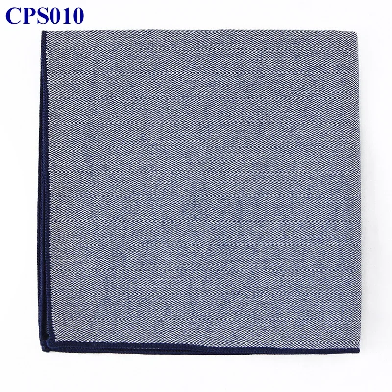 25 cm * 25 Abito da uomo Hanky Pocket Square Twill tinto in filo 10 colori Fazzoletto in cotone tinta unita Accessorio per asciugamani