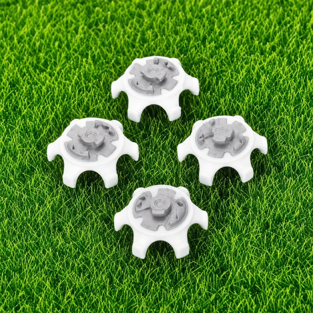 Juego de 4 Púas de Golf Nuevas de Liberación Rápida, Púas de Repuesto para Zapatos, Accesorios de Entrenamiento de Golf, Púas Ultrafinas de Color Blanco