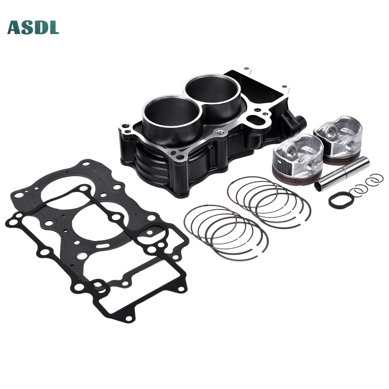 Motorcycle Cylinder Kit Piston & Piston Rings Overhaul Pad for Kawasaki Z400 Ninja 400 EX400HJF EX400HMF 2018-2021 Ninja400 ABS