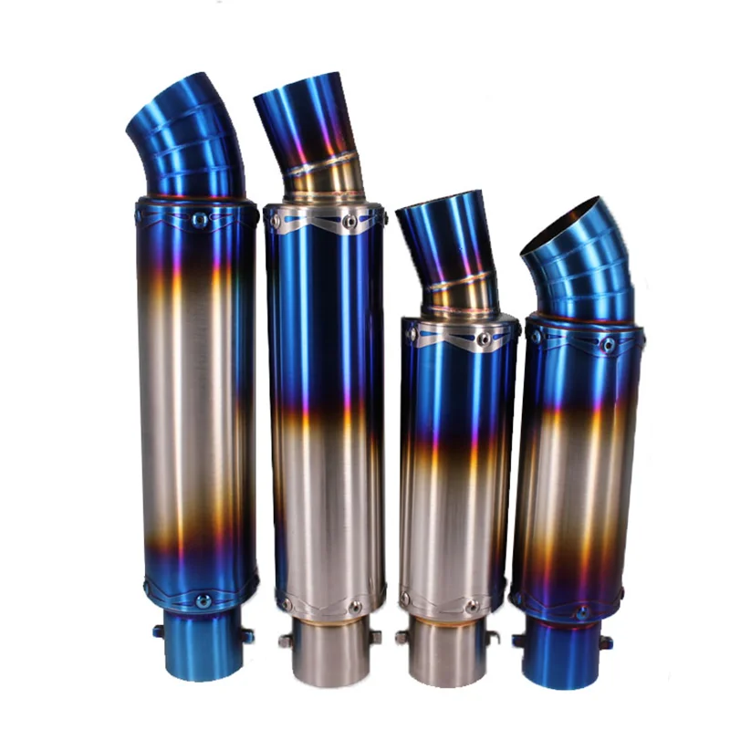 For Motorcycle Racing 600/350 For Kaiyue 321R For Huanglong 600 GSX250 Z400 Z900 Stainless Steel Modified Exhaust Pipe