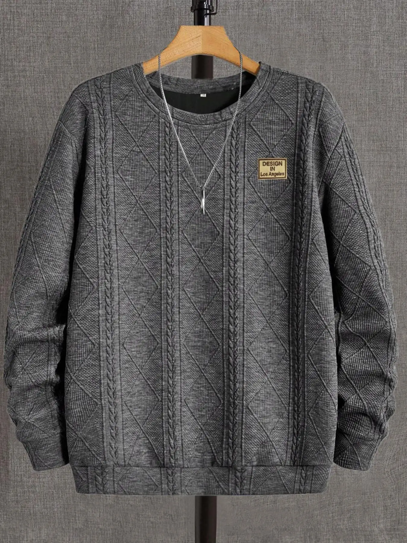 Herren Mode Rundhals Casual Langarm-Sweatshirt Stylischer Pullover für Tägliches Tragen Komfortables und Trendiges Design – Detail 10