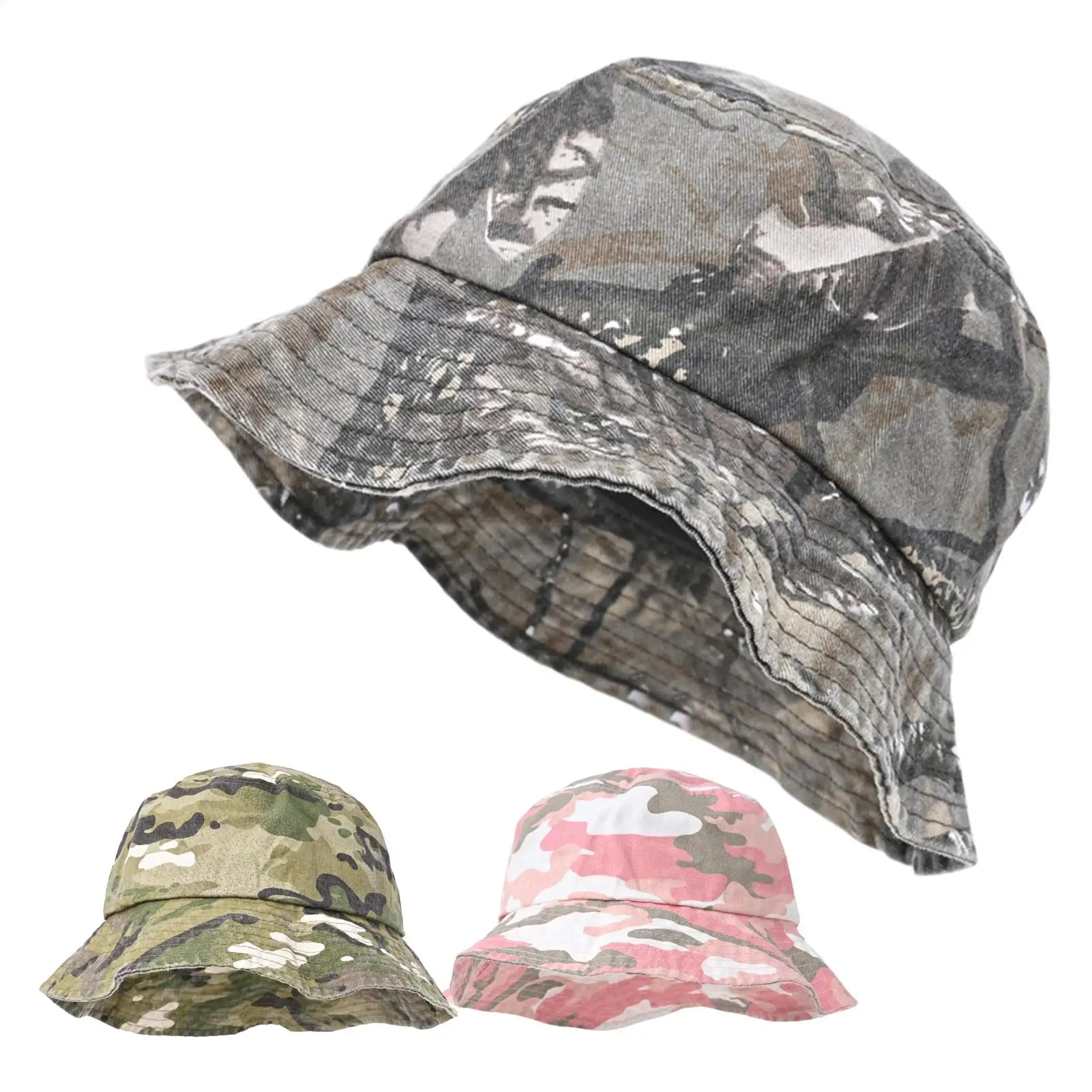 

Summer Bucket Hat Camouflage Wide Brim Outdoor Boonie Sun Hat For Outdoor Camping Hiking Picnic Festival Travel Vacation