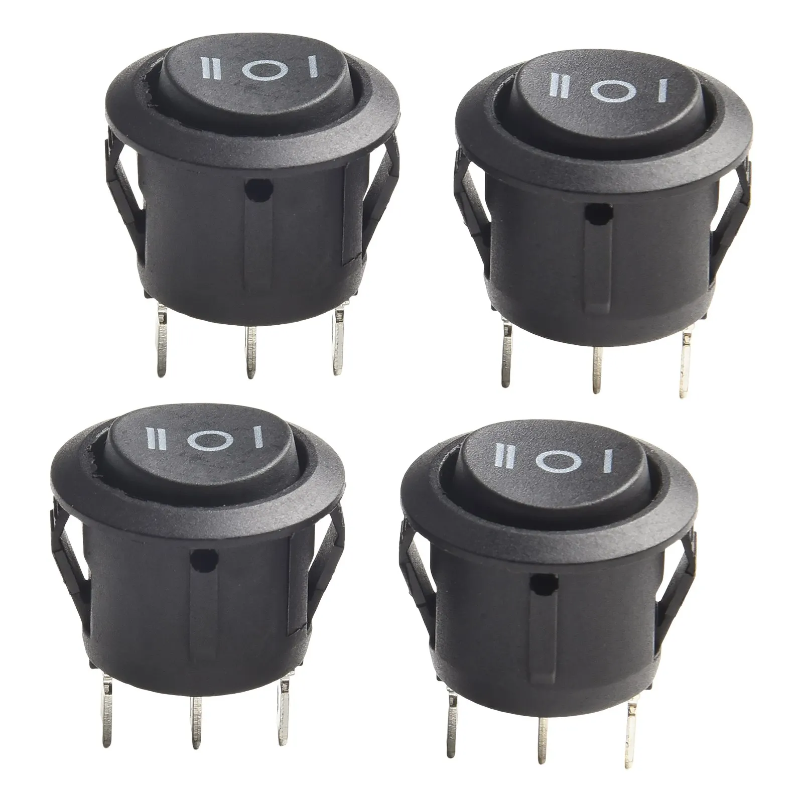 6A 250V Кулисный переключатель 3-позиционный кулисный переключатель Мгновенный кулисный переключатель Круглый тумблер Универсальное использование Удобная посылка