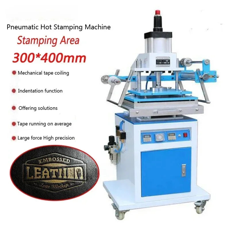 

ZY-819M Pneumatic Gold Hot Stamping Machine Large Area 300*400MMLeather Embossing Machine Hot Stamping Die Indentation Machine