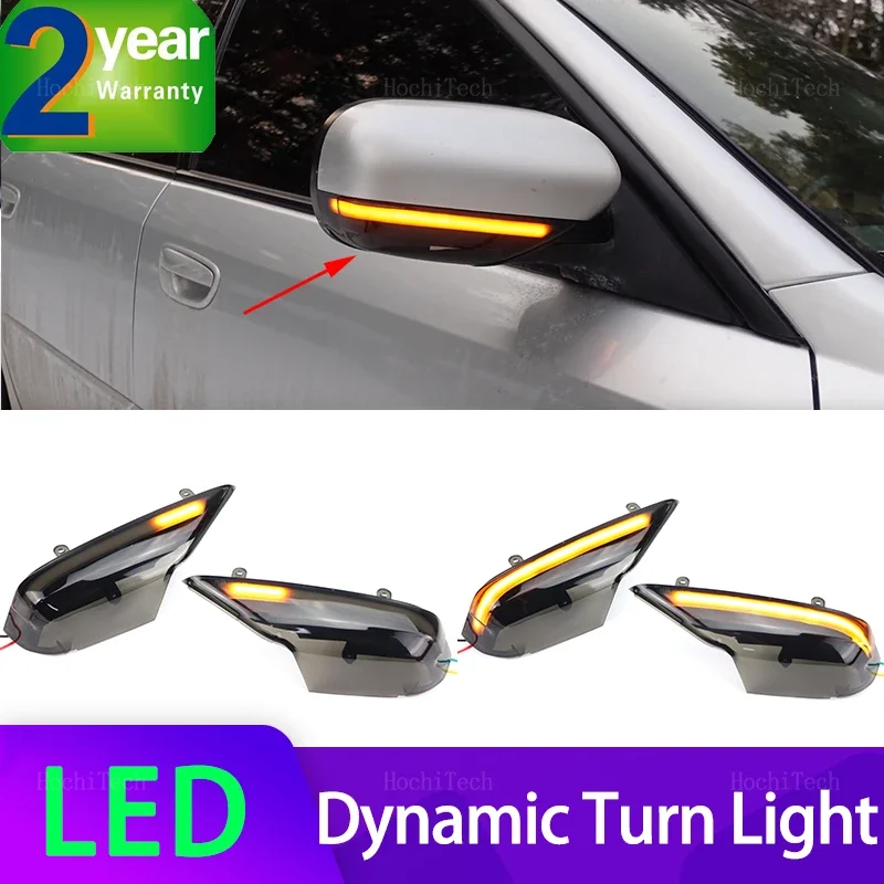 Dynamic Turn Signal Rearview Mirror Indicator Blinker Light for Subaru Forester SG, Legacy Outback BL BP 2003-2008, Tribeca B9