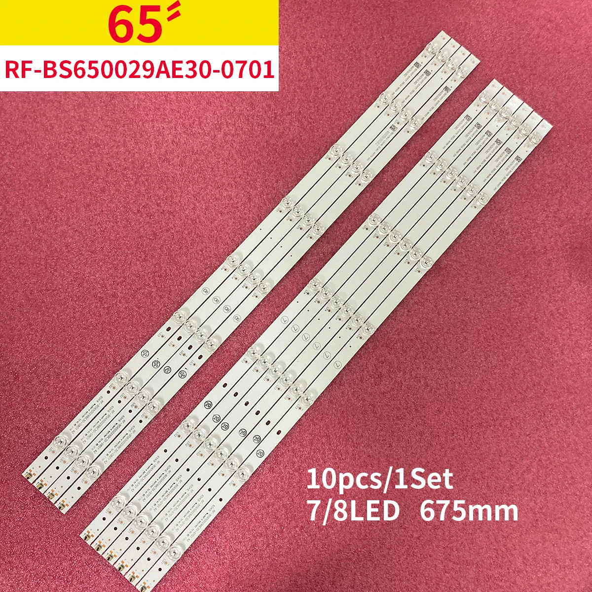 

Лента светодиодной подсветки для телевизора 65 дюймов RF-BS 650029 AE30-0701 A2/4665K6043/65K6 675 мм