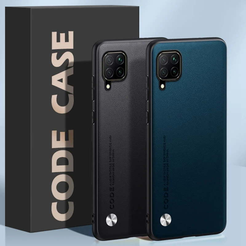 Luxury PU Leather Case For Huawei Nova 7i P40 Lite Back Cover Matte Silicone Protection Phone Case For Huawei Nova 6 SE Coque view 3