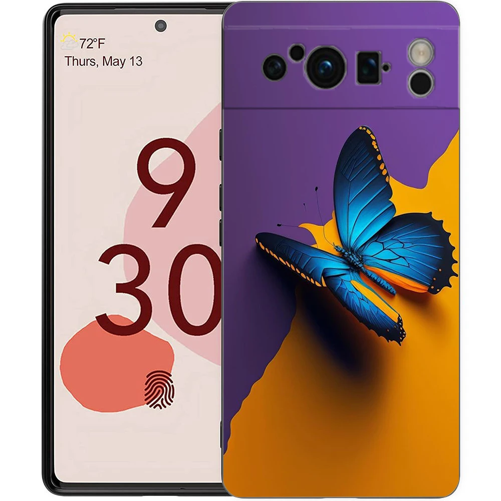 Butterfly Phone Case Cover for Google Pixel 9 8 7 6 7A 6A Pro 5G Shockproof Silicone Soft 8 Pro 5G Shell Capas Fundas Coque Bags