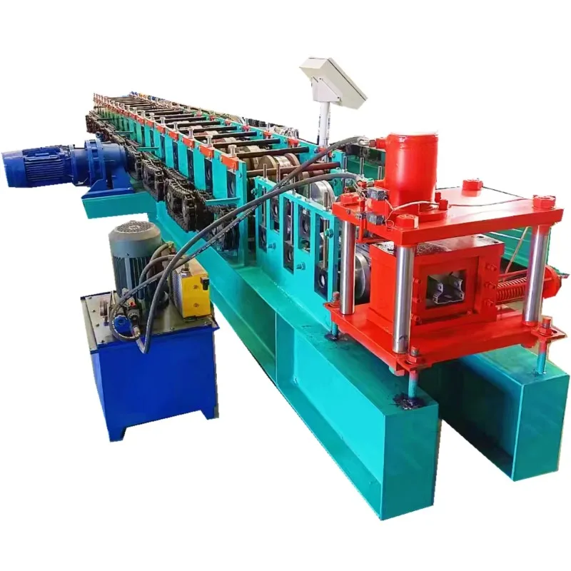 Steel Shelving Storage Pallet Upright Rack Roll Forming Machine Motor Bearing 20.5KW Easy Operate China Factory