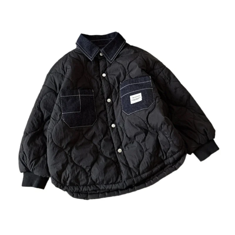 

New Autumn Winter Baby Clothes Children Long Sleeved Thick Warm Jacket Toddler Boys Coat Infant Cotton Costume Kids Sportswear