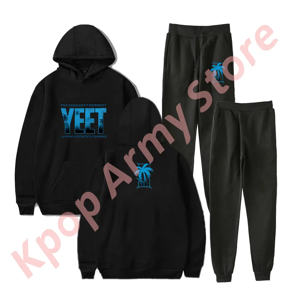 Jey Uso Yeet Hoodies Jogger Pants Set Cosplay Women Men Fashion Casual Streetwear Sweatshirts