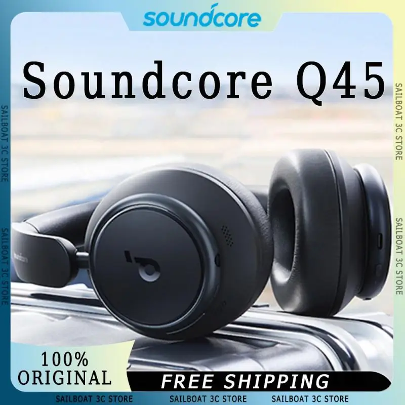 Soundcore Space Q45 Wireless Headphones With Mic Adaptive Noise Cancelling App Control Hi-Res Sound Bluetooth Headset Custom