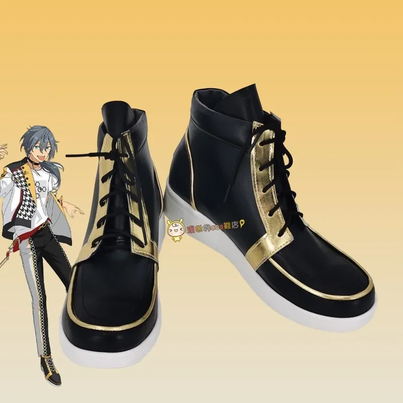 Anime Shiina Niki Ensemble Stars Cosplay Shoes Comic Halloween Carnival Cosplay Costume Prop Men Boots Cos