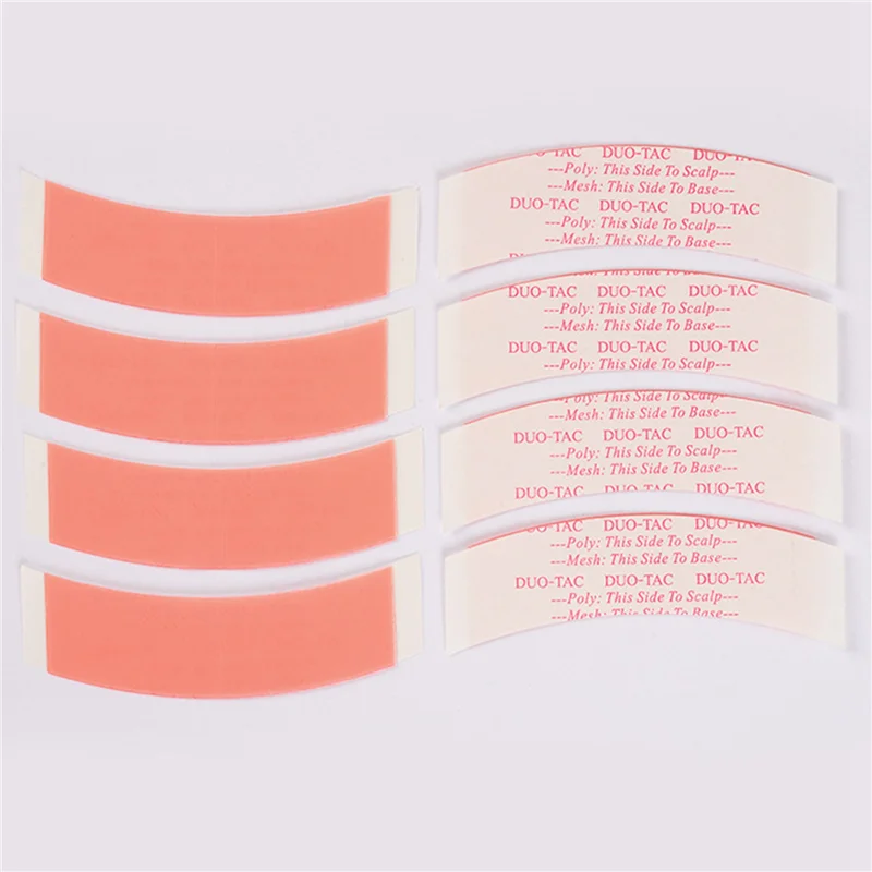 UNCL 144Pcs/Lot Duo Tac Lace Wig Sided Double Tape Slitting Line Hair Adhesive Extension Strips For Toupees/Lace Wig Film C