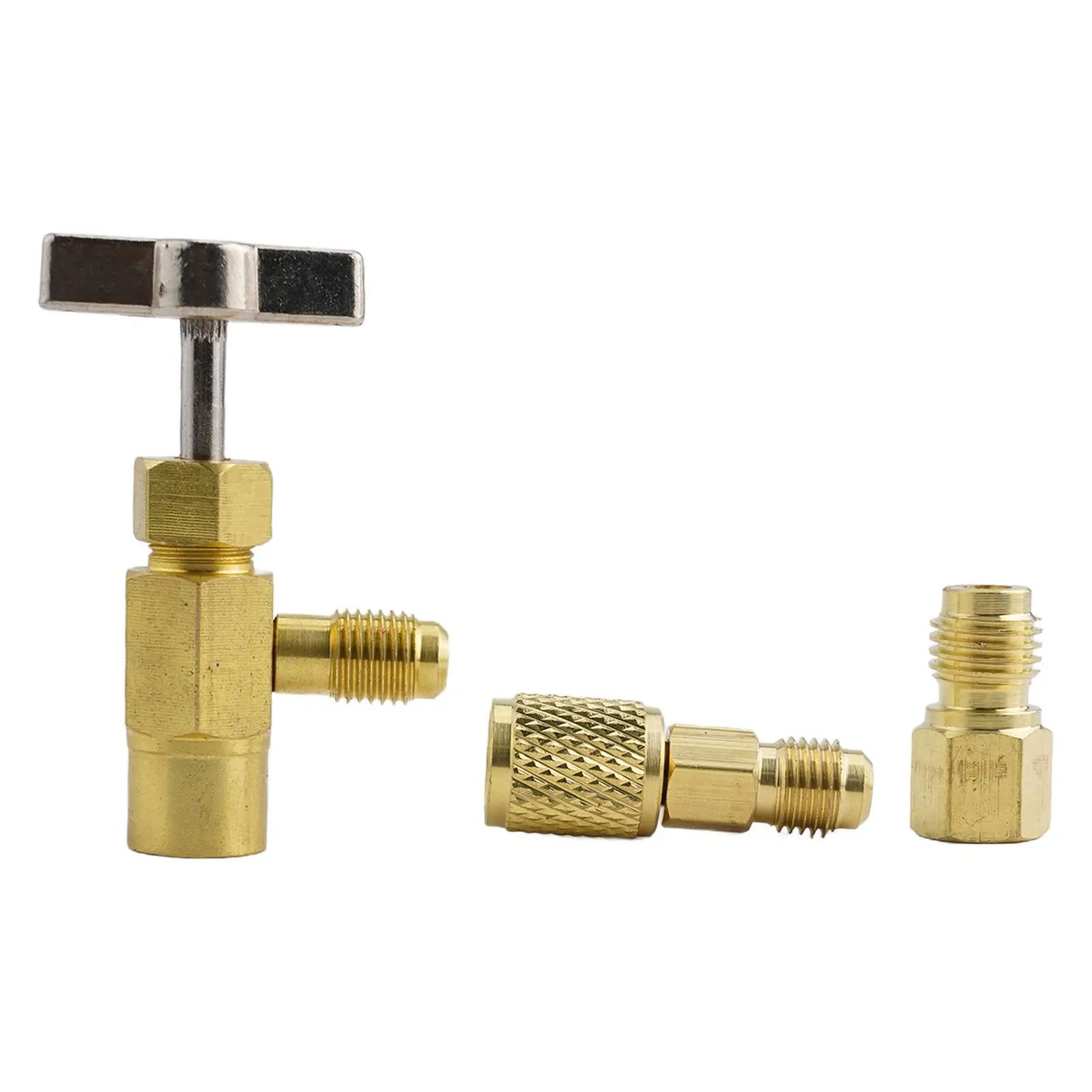1x Self-Sealing for r1234yf CAN 2x Adapters Car AC Self-Sealing A/C Can Tap Tapper Adapter Dispensing Valve ADAPTERS