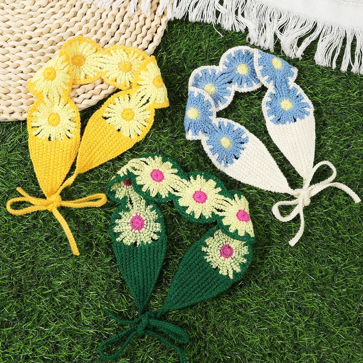 

Flower Green Simple Hair Bands Hair Scarf Turban Bandana Ladies Women Bohemia Beach Headwear Fashion Hair Accessories Headbands