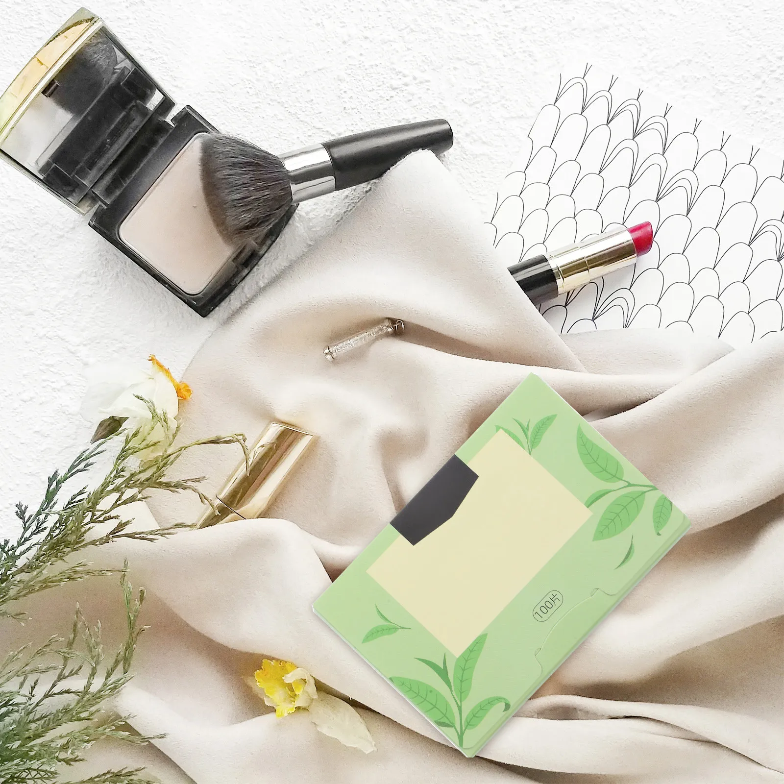 

500 Sheets Face Oil Blotting Sheets for Oily Skin Green Tea Extract Hemp Paper Oil Absorbing Paper Summer Gentle