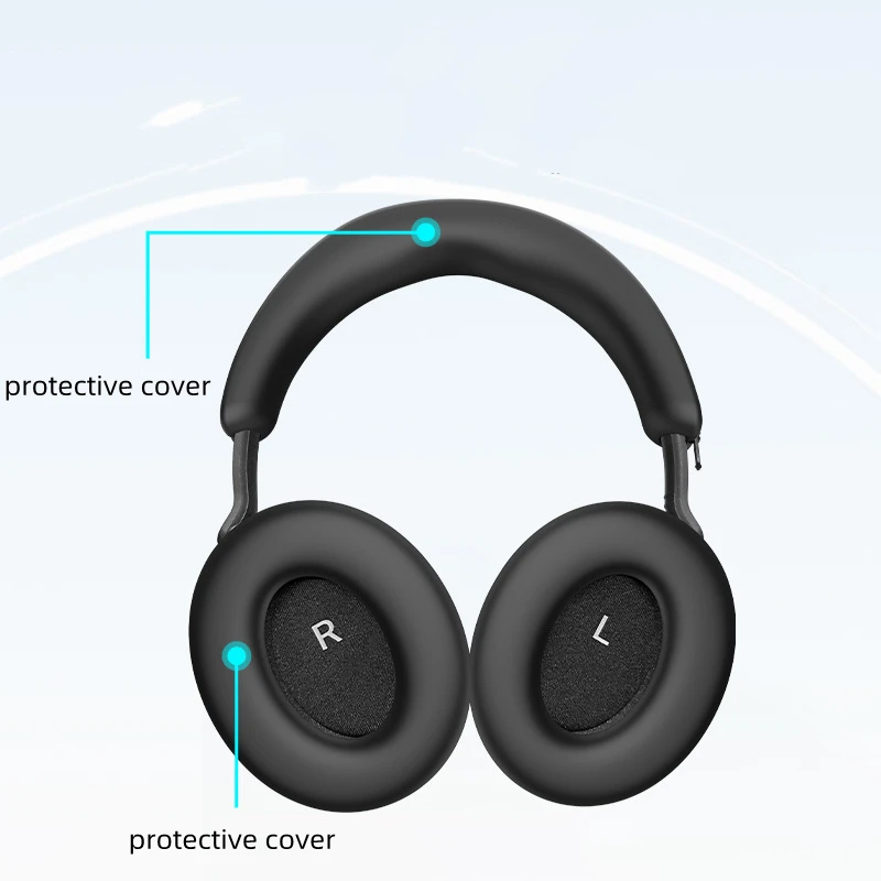 شعاع سماعة رأس مقاوم للغبار ومقاوم للماء للزخم 4 ، وسادة عقال ، مقاومة للأوساخ ، سماعة أذن ناعمة