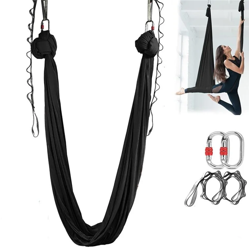 

A64T-Aerial Yoga Hammock 2.8M Wide Yoga Hammock Home Indoor Fixed Rope Hanging Cloth Suitable For All Levels Of Fitness